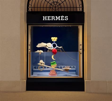 ecal x Hermes window display